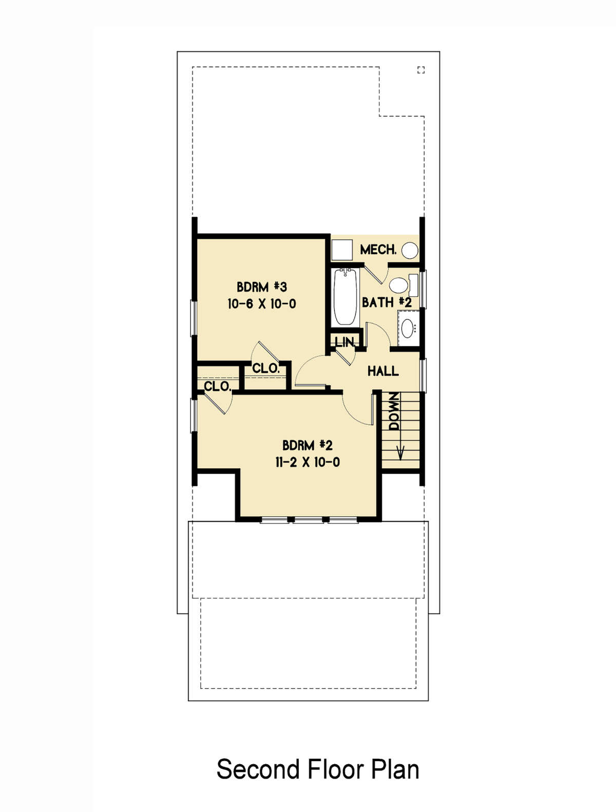 cottage floor plan Second floor